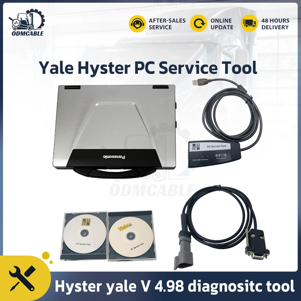 

For yale hyster tool forklift diagnostic for yale hyster PC service auto diagnosis tool Ifak CAN USB Interface+CF52 Laptop