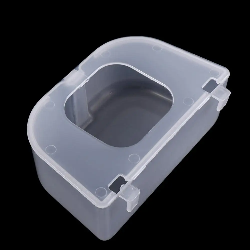 Transparent Pigeon Anti Scattering Food Box Anti-splash Plastic Carrier Pigeon Food Box Large Capacity with lid