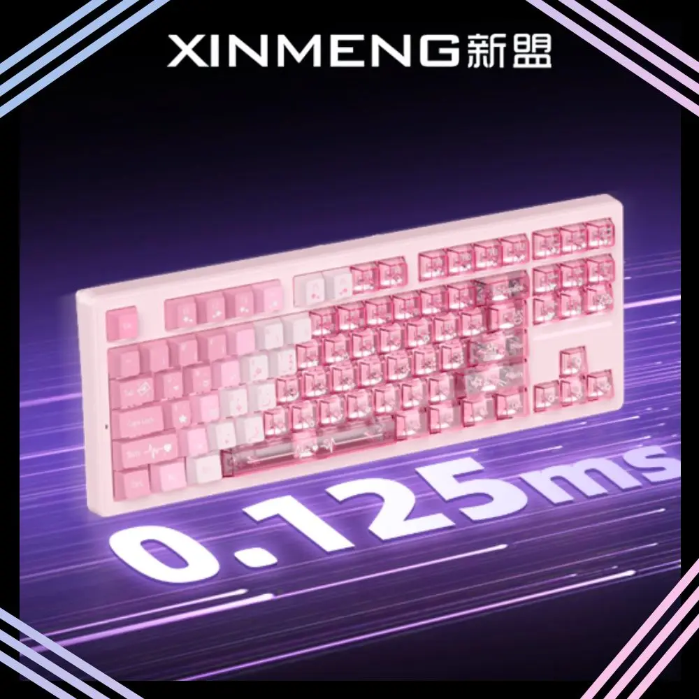 

Xinmeng S87 PRO Wireless Bluetooth Mechanical Keyboard Dual 8K PC Gaming Office Low Latency Hot Plug ARGB Keyboard Gift PC