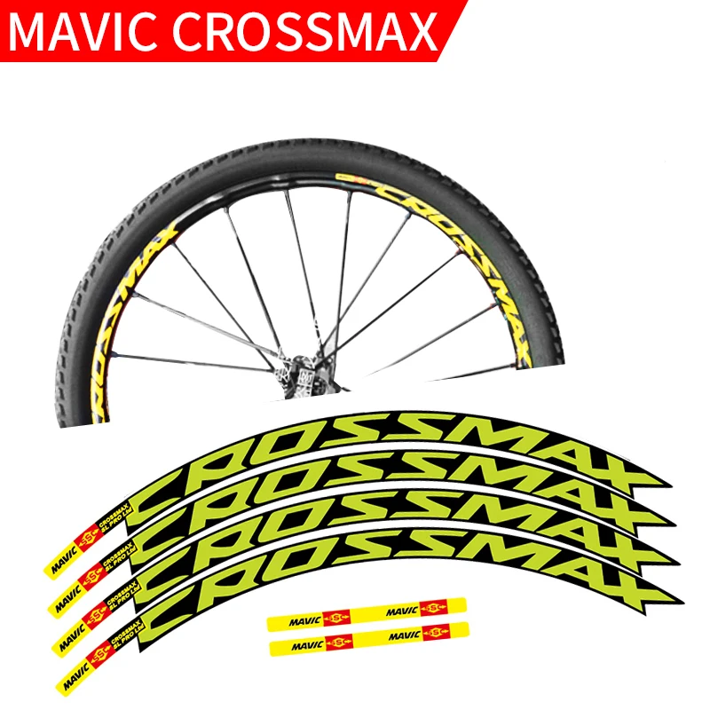 MAVIC CROSSMAX SL PRO MTB wheel sticker width 18mm PRO bicycle wheel decals bike stickers for two wheels decals MTB rim stickers