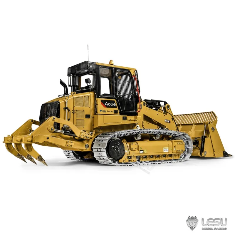1/14 LESU RC محمل معدني هيدروليكي AOUE 973K الشاحنات رسمت تجميعها نموذج ESC موتور ضوء الصوت التحكم عن بعد سيارات اللعب