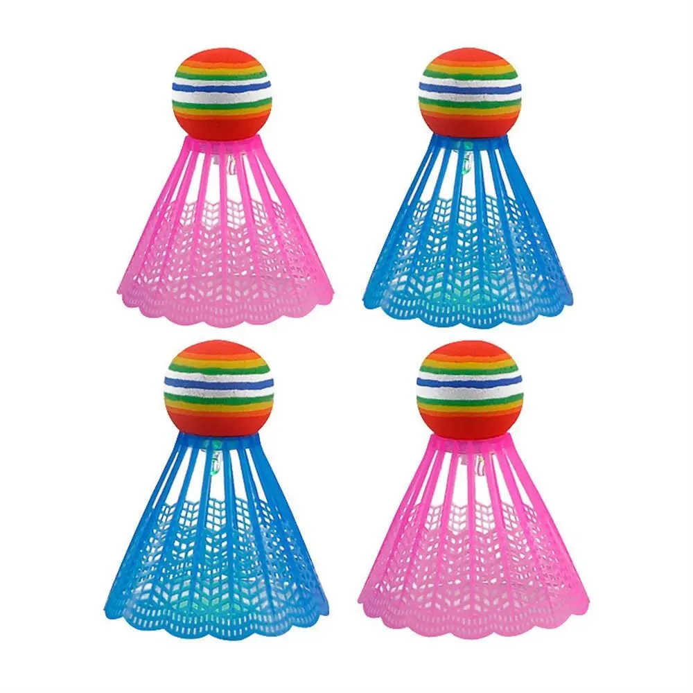 

Durable Colorful Badminton Rainbow Ball Foam Head Shuttlecocks Flying Stability Anti-scratch Badminton Balls Leisure Sport