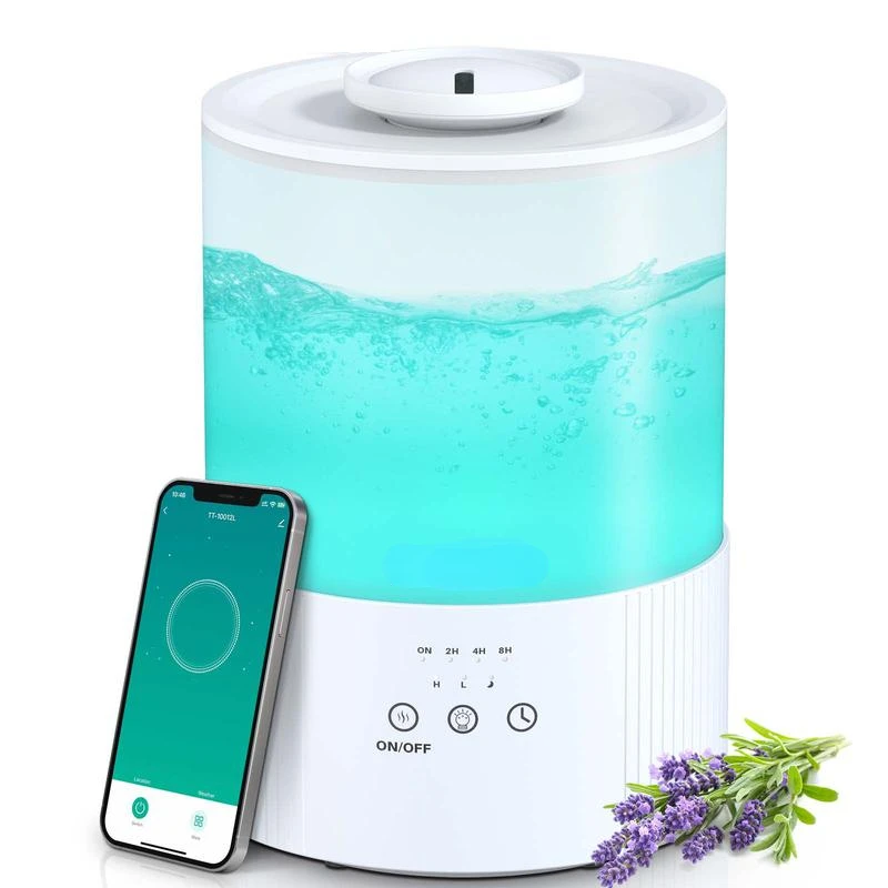 

Phomeshop OPOWO Humidifiers for Bedroom Large Room, 2.5L Cool Mist Humidifiers for Baby Plants, managing power, mist levels,