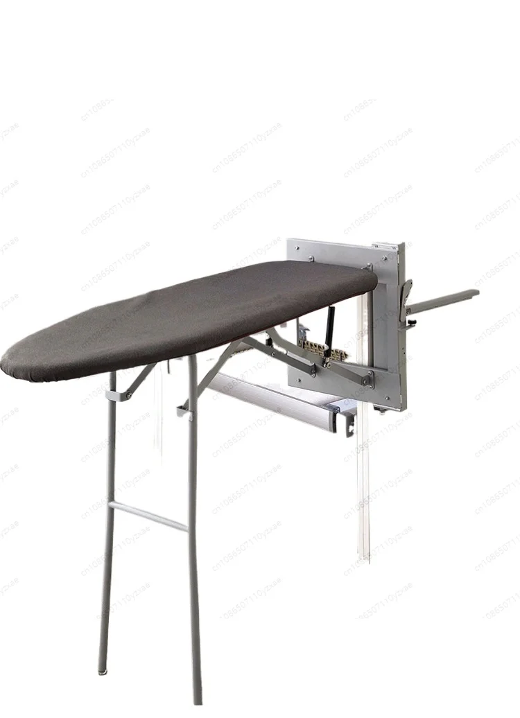 Fold Down Wall Ironing Board Cabinet - Hideaway Design with Sliding Table & Storage, Space Saving for Home Laundry