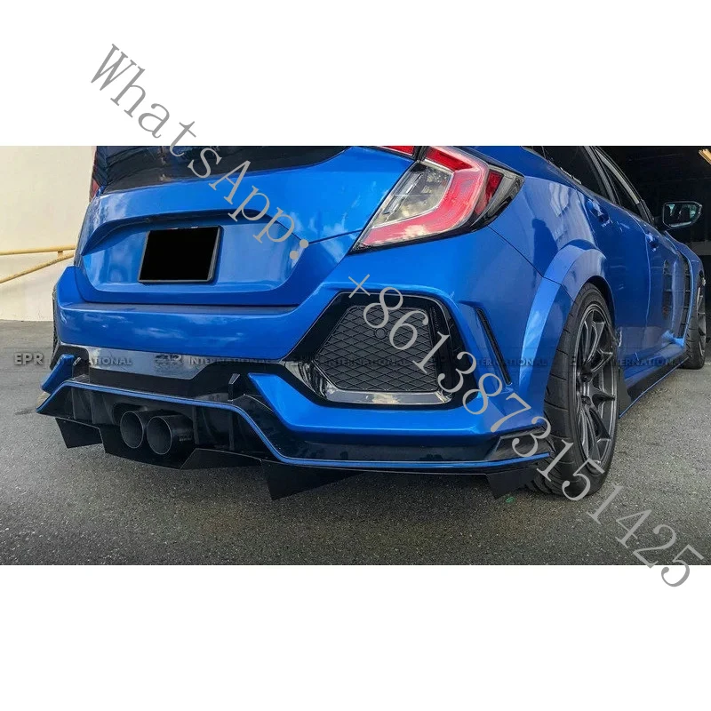 

Подходит для FK8 Type R: Задний спойлер, накладка на бампер и декоративные элементы из карбона в заводском стиле