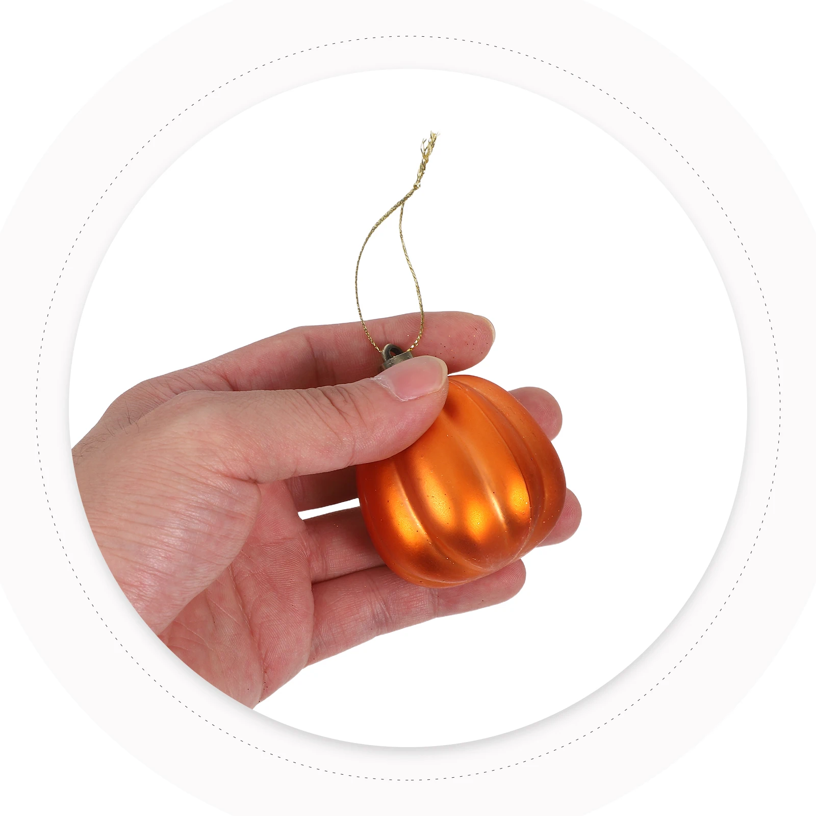 

36Pcs Mini Artificial Pumpkins Plastic Hanging Pumpkin Ornaments Fall Thanksgiving Tree Decorations Realistic Autumn Harvest