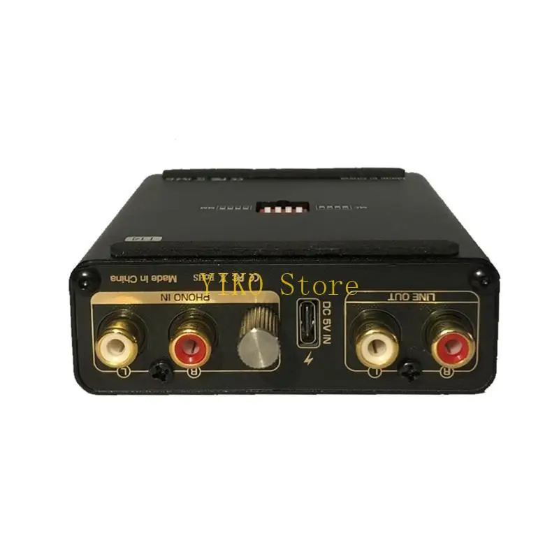 K32C Phonograph Preamplifier Phono Preamp for Turntable Stereo HiFi Vacuum Tube Amplifier with 3.5mm Output for Turntable