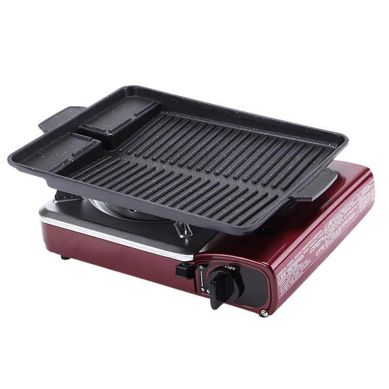 26*32cm Healthy Barbecue Plate Square Gas Compatible Pork Belly Iron Plate Diagonal Grooved Barbeque Grill BBQ Plate Kitchen