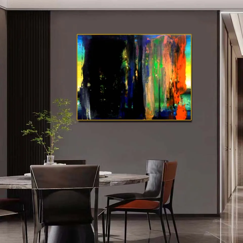 

Hand painted Gil Teixeira Lopes artwork reproduction Abstract oil painting on linen canvas Wall art canvas painting Home decor