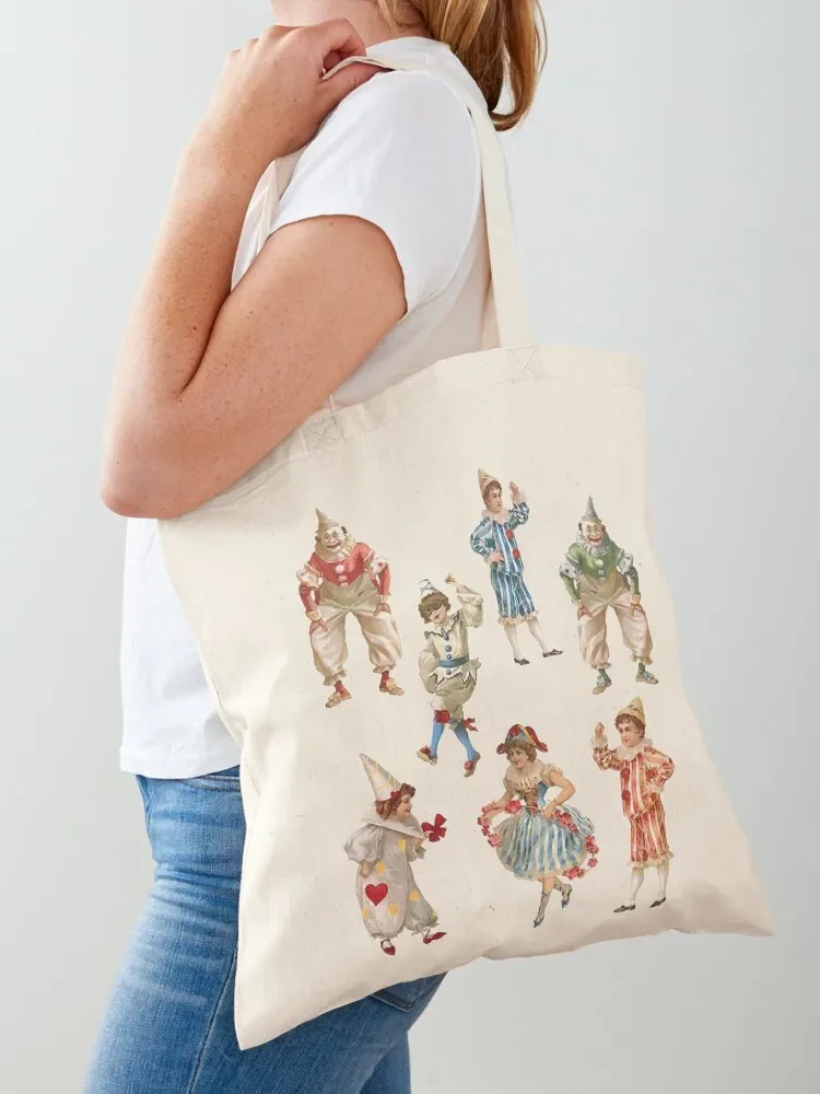 

Vintage Clowns Tote Bag Canvas stote bag Cloth bag Women's tote men