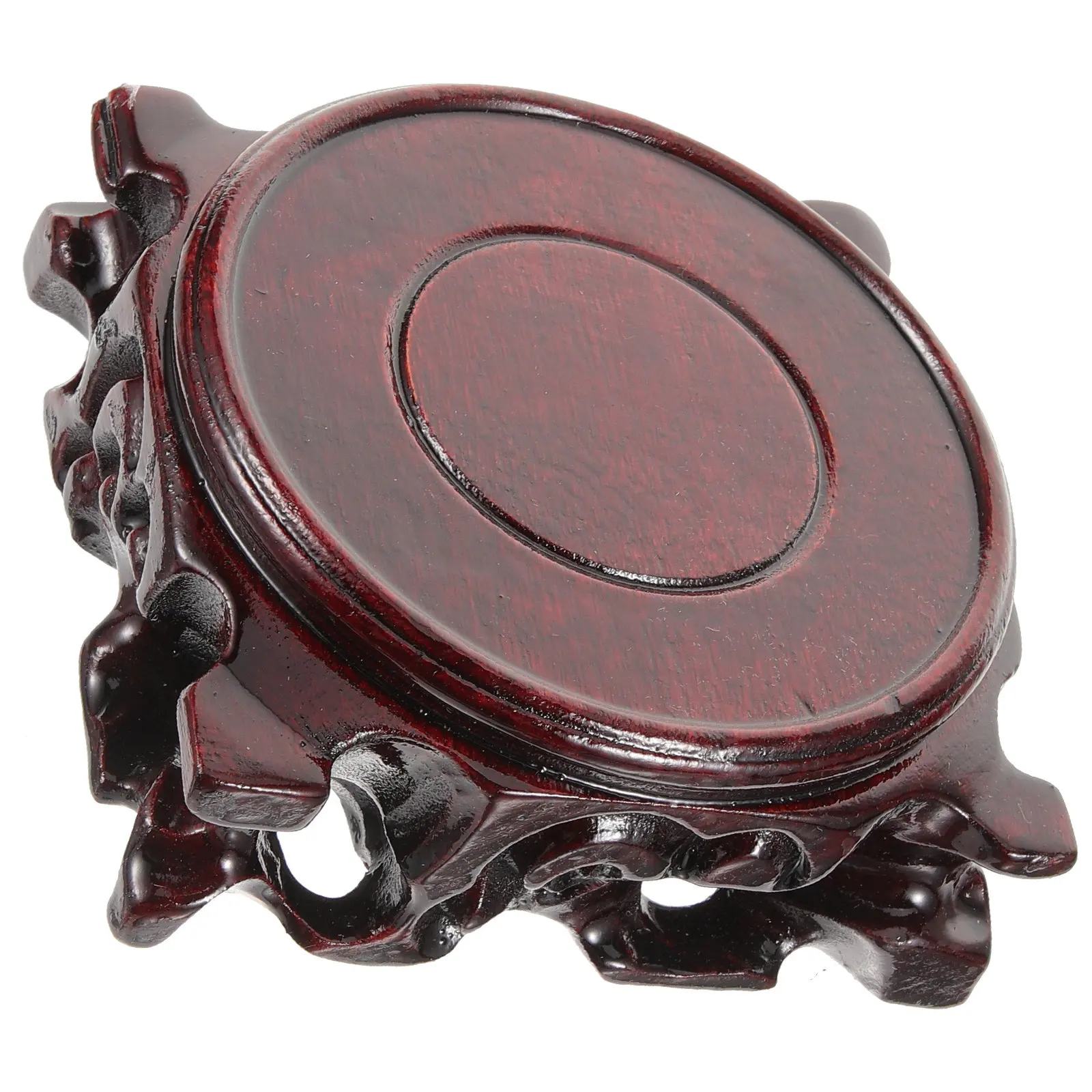 Natural Solid Wood Display Base Pedestal for Zisha Teapot Jade Carving Buddha Statue Vase Bonsai Craft Home Office Decor