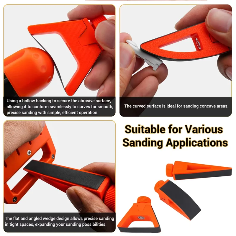 

ABUG-Multi-Purpose For Curved Surface Sandpaper Holder With Airbrush Mini Hand-Held Polishing Kit