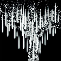 Upgrade 50CM 288LED Meteor Shower String Light Outdoor Christmas Wedding Party Raindrop Icicle Fairy Lights Garden Garland Decor
