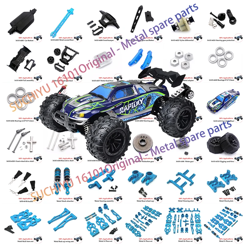 Aluminum Suspension Arm, Steering Wheel Seat Steering Cup, Modified Metal Parts, SCY RC Car 16101 16102 16103 Accessories JJRC