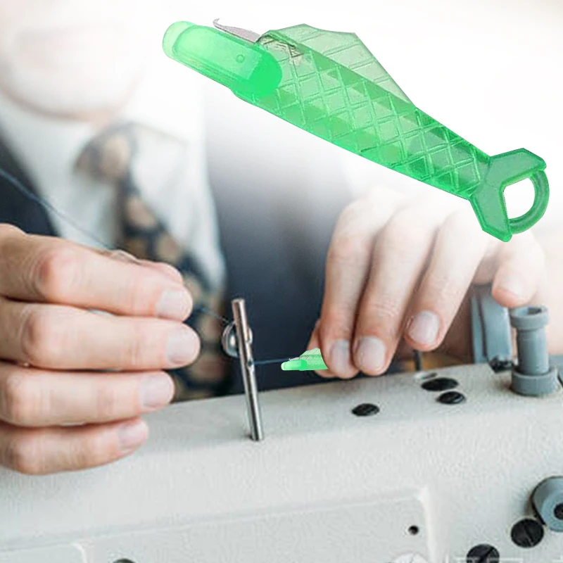 Mini Automatic Needle Threader Tool Home Hand Sewing Machine Device Thread Auto Needle Cross Stitch Craft Accessories