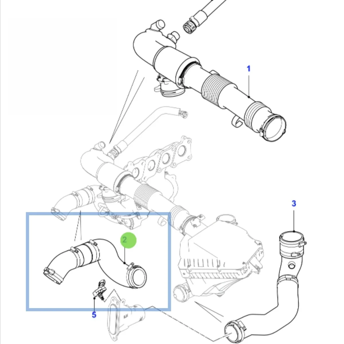 

Original Intercooler Exhaust Hose C2Z32116 C2Z18058 C2Z29464 Premium Turbo Intercooler Pipe Hose