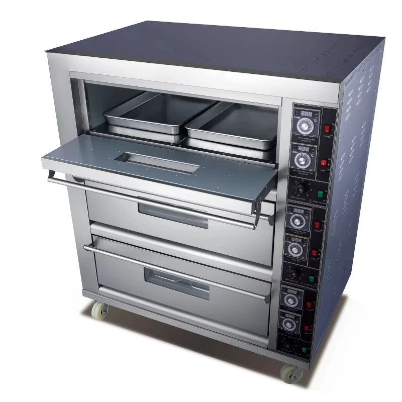 1 Tier 2 Tray Gas Oven Large Room Bread Machine Commercial Bread/Cake/Pizza/Biscuit Bread Deck Oven