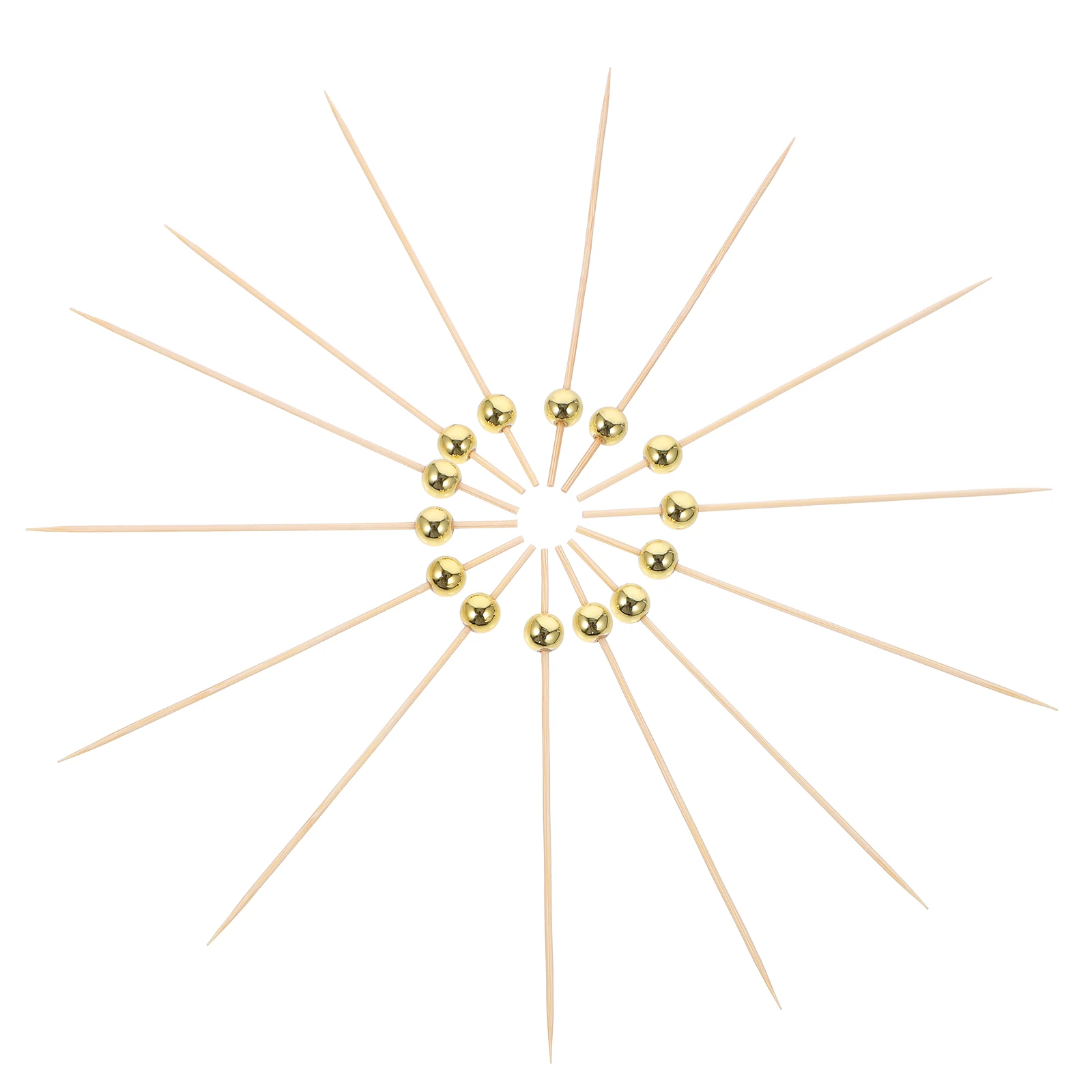 

100 Pcs Cocktail Picks Fruit Appetizer Skewers Disco Ball Toothpicks for Parties Bartending Tools