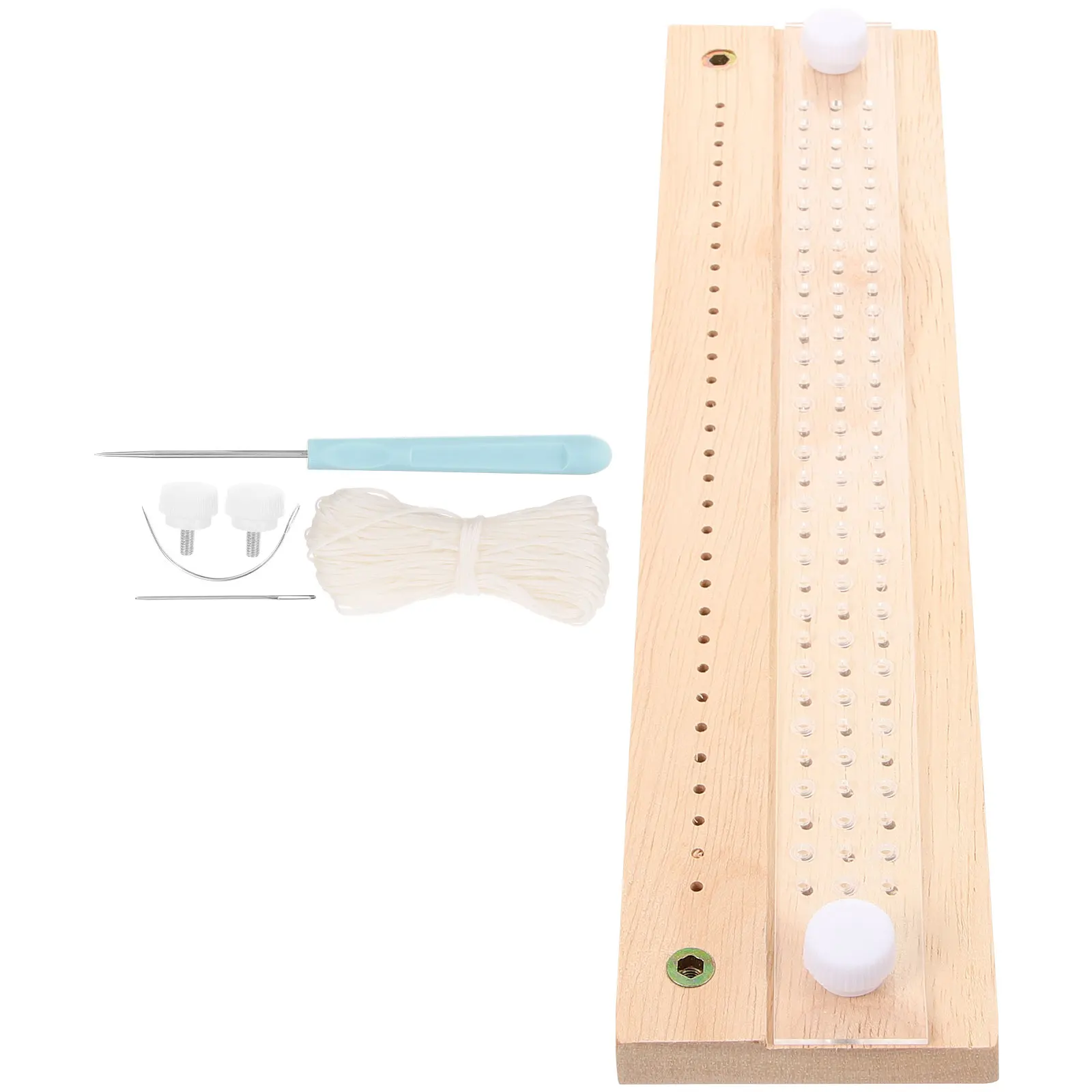 

Handheld Hole Punching Tool for Diaries Notebooks Adjustable Spacing Stitching Bookbinding Kits Repair Beige Decorative Nails