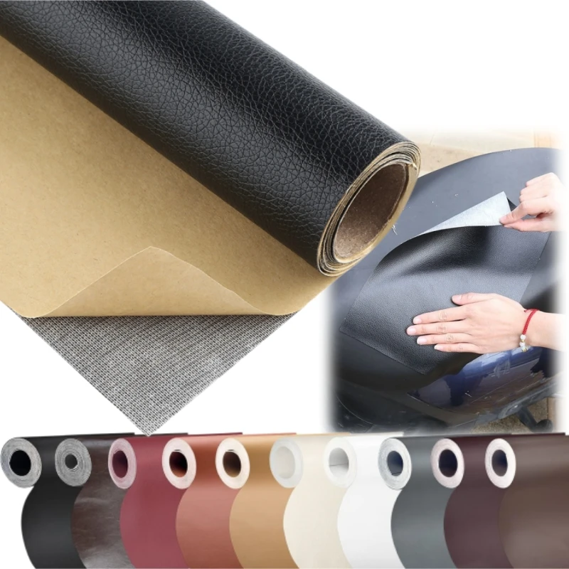 

PU Leather Self Adhesive Repair Patch, DIY Sofa Car Seat Repair Stickers, Soft Leather Wrap Renew Decal for Furniture Motorcycle