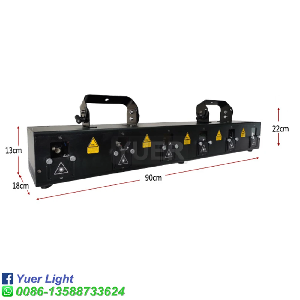 Dj rgb laser 6 köpfe 6 x2w laser bewegliches kopflicht dmx512 bühnen effekt licht projektor disco musik tanz party club bar lichter