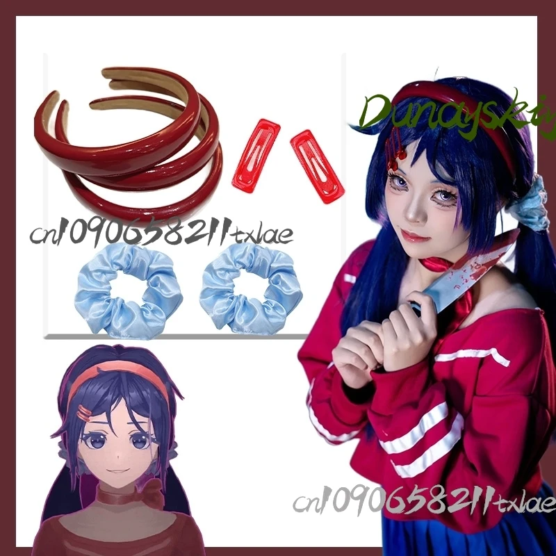 Cyber anime Ghost MiSide jirai kei kostum cosplay wanita koleksi aksesori cosplay Halloween kawaii berkualitas tinggi