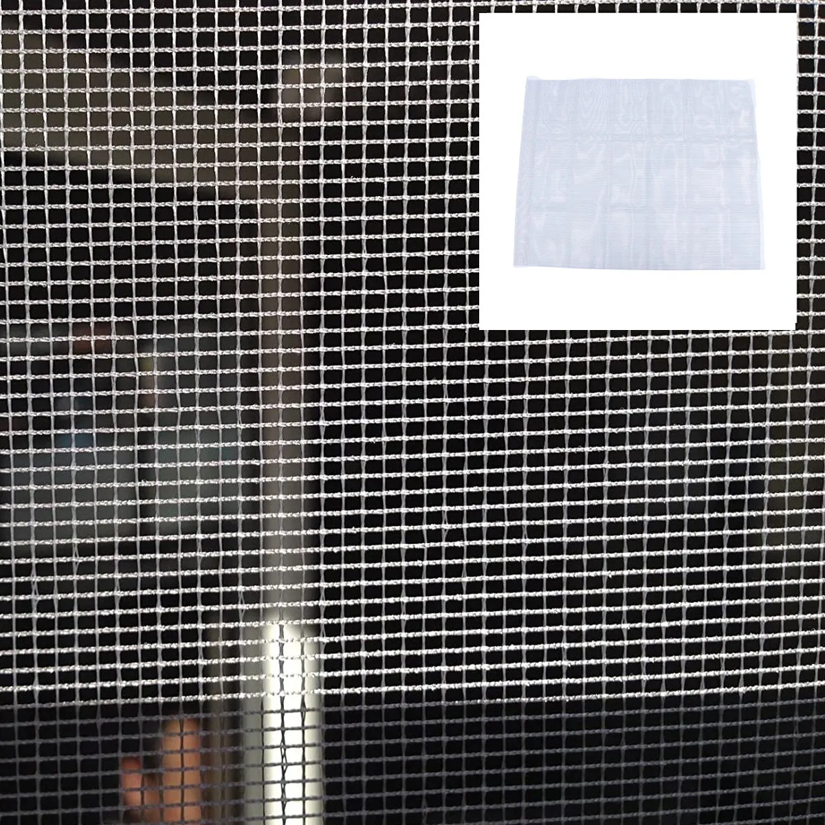 1.2x1m Grey Glass Fiber Screen Mesh Heavy Duty Pest Control Window Net Easy Cut Fit Washable Invisible Mosquito Protection Net