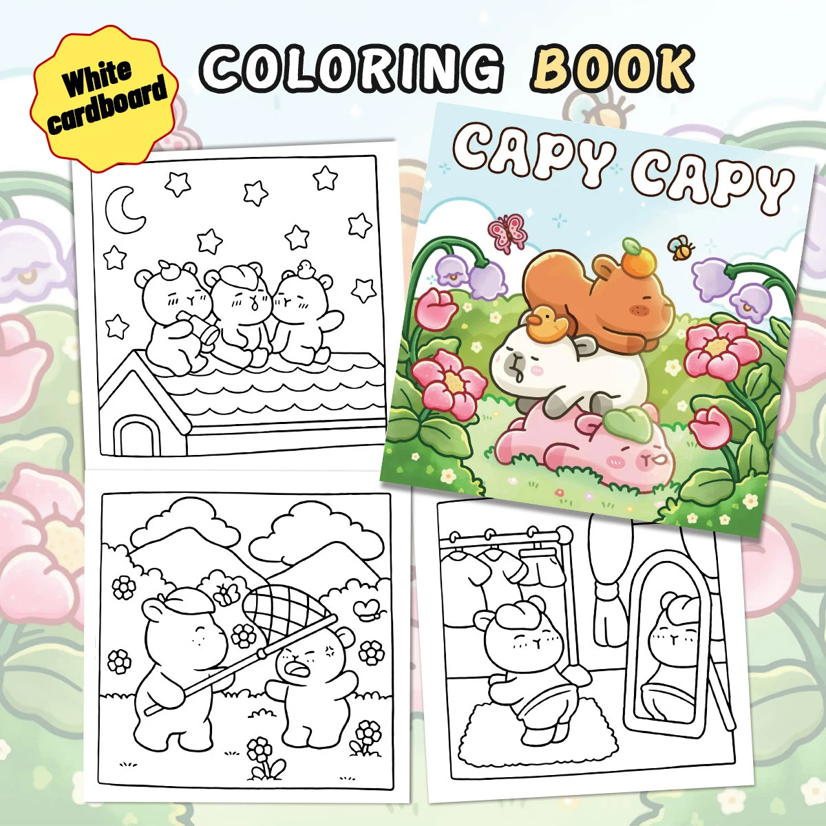 Cat Mom Coloring Books, Warm Pet Scenes, Easy Coloring, For Home Parent - Child DIY, Relax, Unwind, Boost Creativity