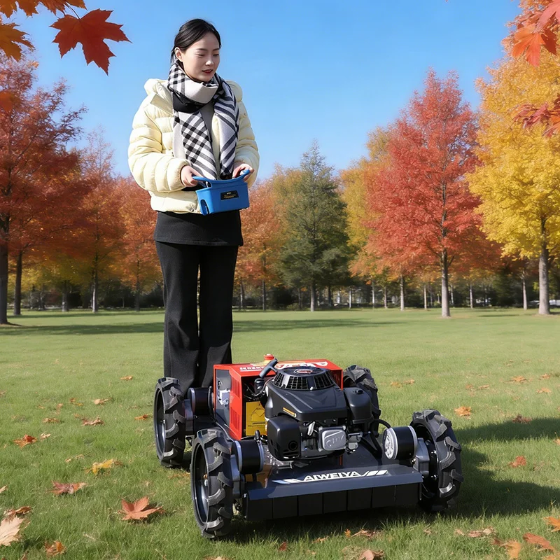 Cortacésped Robótico Personalizado de Fácil Transporte con Control Remoto, Estructura Ligera, Tamaño Compacto, Conveniente para Cortacésped Robótico de Cuchillas Giratorias