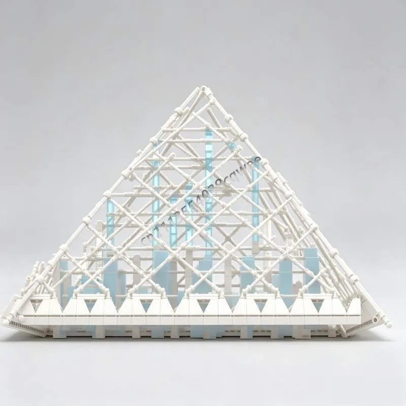 3706PCS Giant Urban Pyramid MOC Architecture Model Custom DIY Creative Assembly Educational Building Blocks Collectible Present