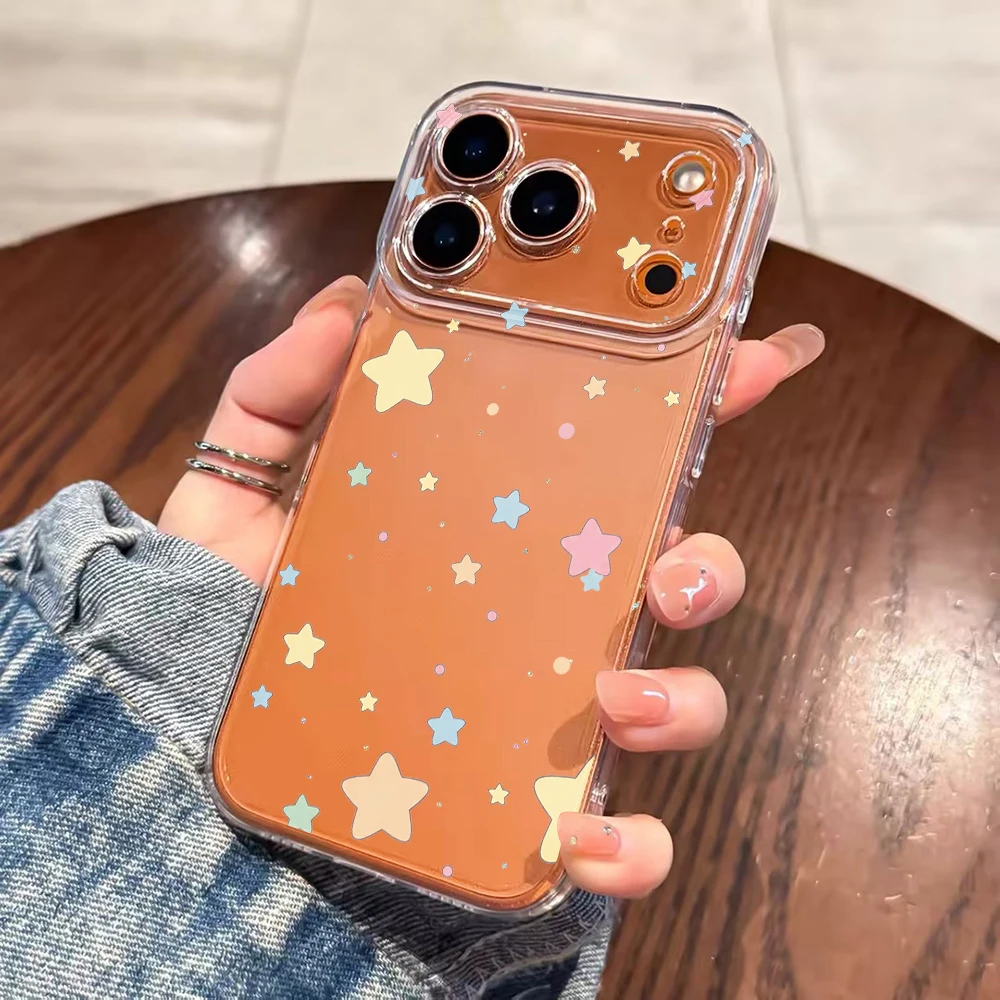 Floating Magic Stars Clear Phone Case For Xiaomi Redmi Note 14 Pro 13 12 Note 11 10 Pro + 13C 5G 4G Soft Shockproof TPU Cover view 4