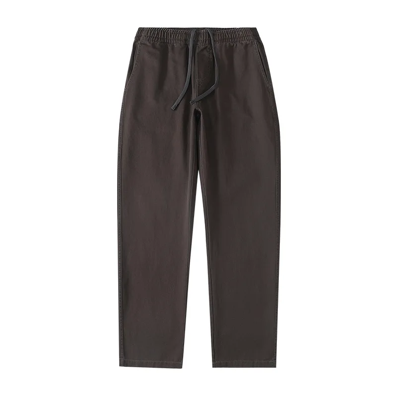 Pantaloni pull-on in twill di cotone Donna Uomo Pantaloni casual kaki Pantaloni unisex