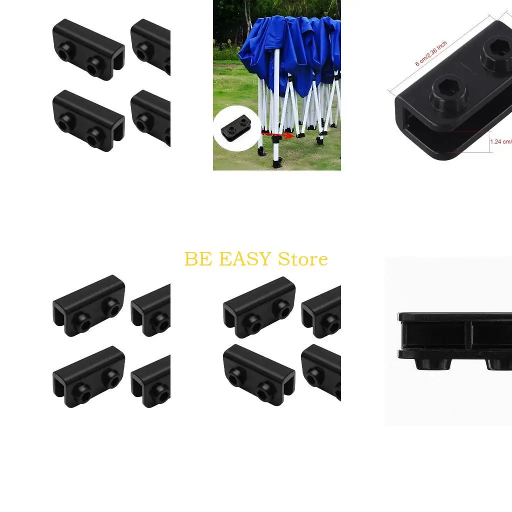 E28F 4Pcs Gazebo Replacement Connector Spare Parts Rectangular Bracket Canopy Frame