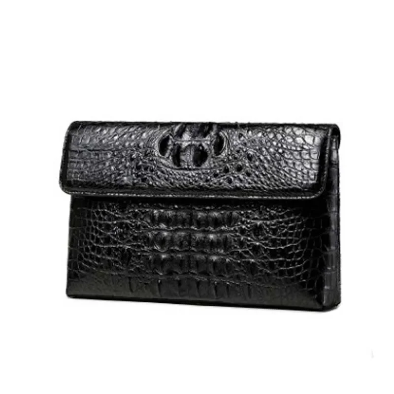 LINSHE crocodile bag real thing  multi-function  Hand bag    fashion men clutch bag