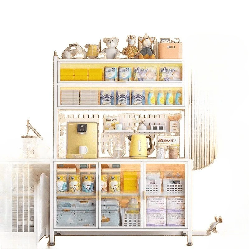 

New model, baby, feeding table, storage cabinet, large capacity, floor, with mobile roller.