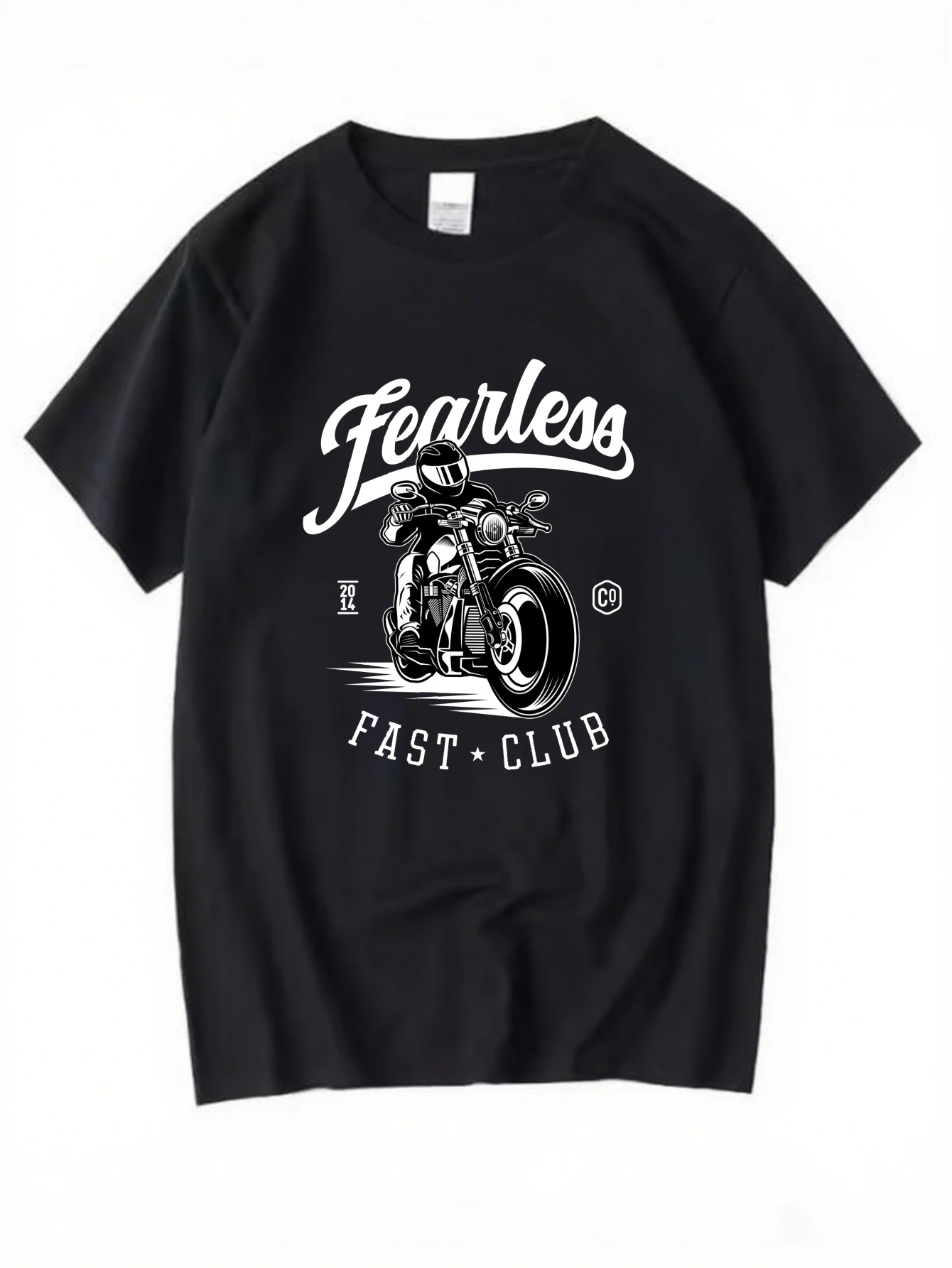 

Retro Vintage Motorcycle Graphic T-Shirt for Men, Biker Style Short Sleeve Tee, Classic Motorbike Print Tops