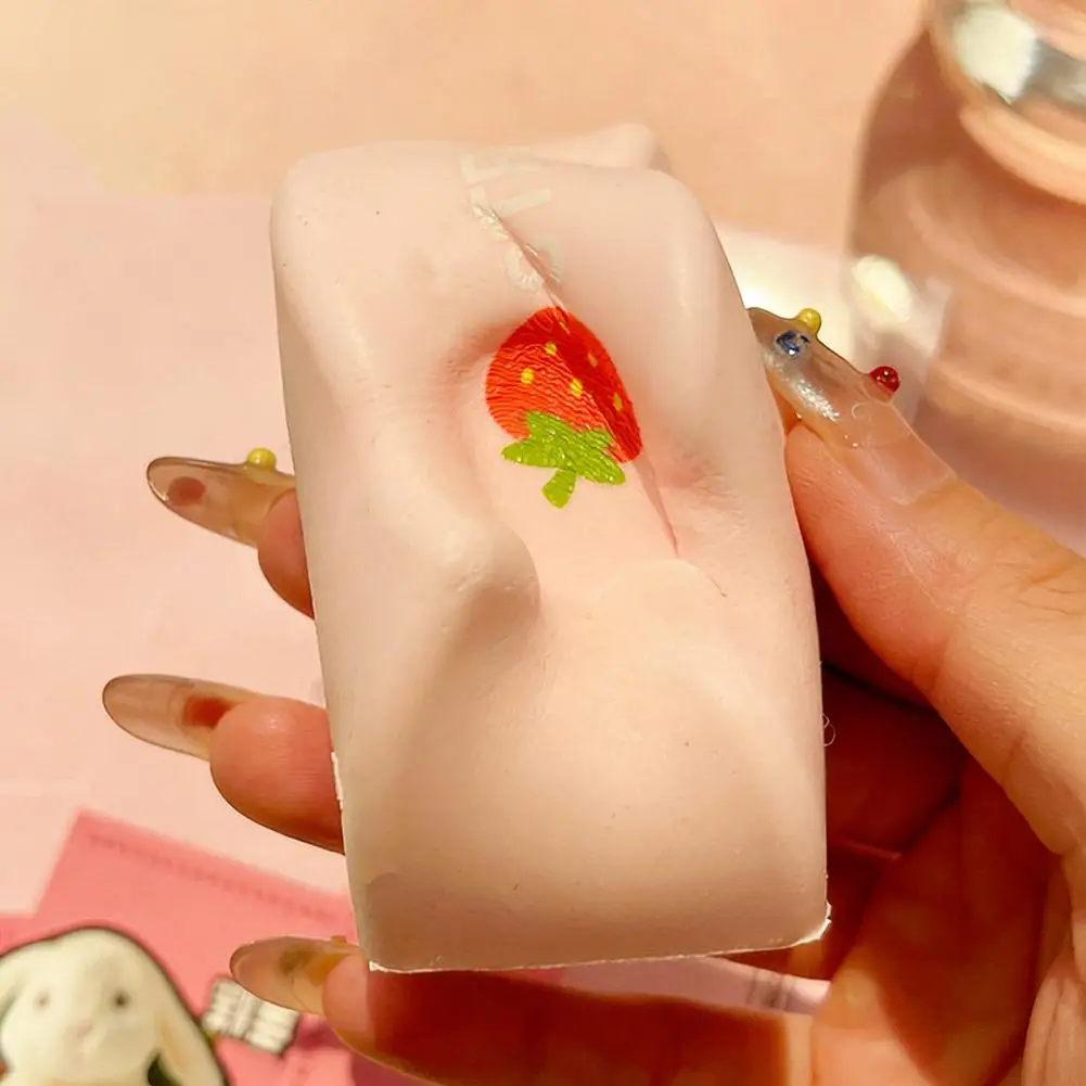 Fruit Series Butter Stick Squishy Stress Relief Toy Milk Stick Squeeze Fidget Toy Anxiety Relief Sensory Toy Gift Prank Toy - view 6