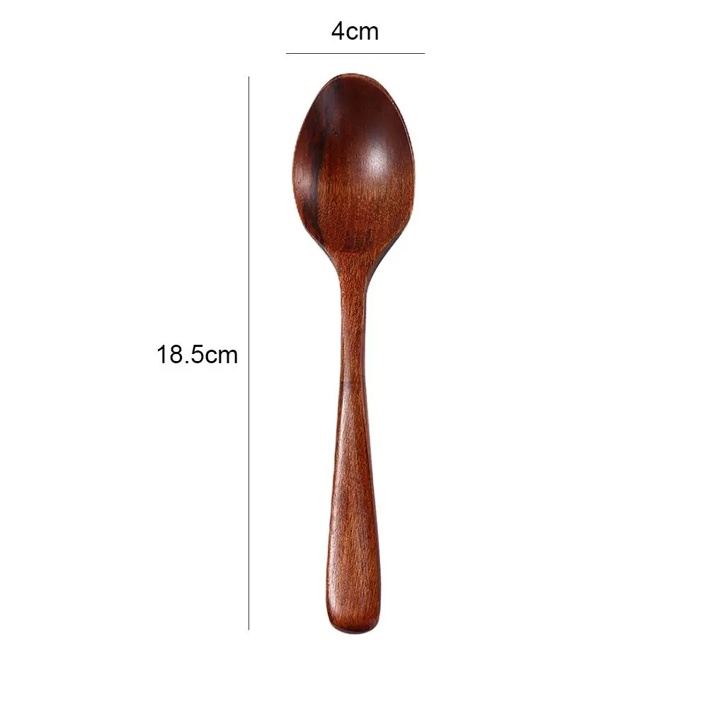 Stirring Elegant Tableware Wooden with Tied Line Kitchen Utensil Scoop Cutlery Soup Spoons