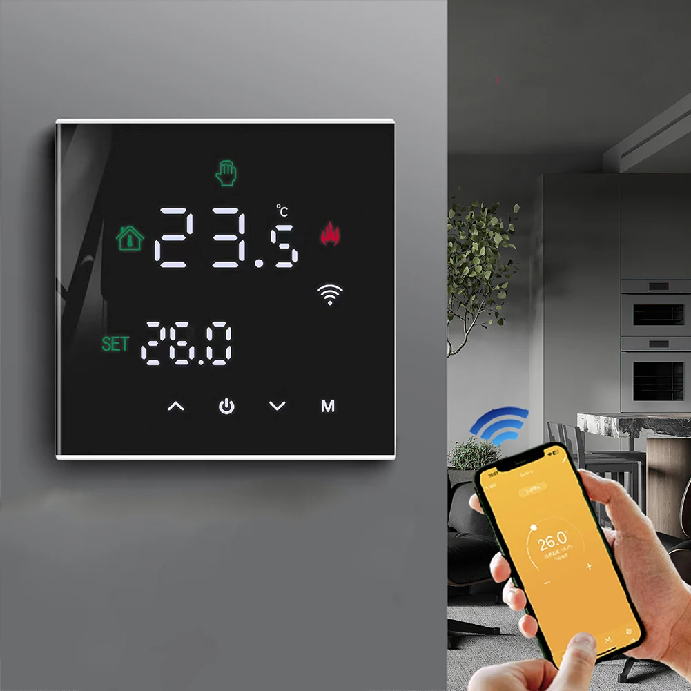 Seasonal Heating Control Mobile Remote Thermostat 7-day Programmable Heating Child Lock Feature Energy-saving Function