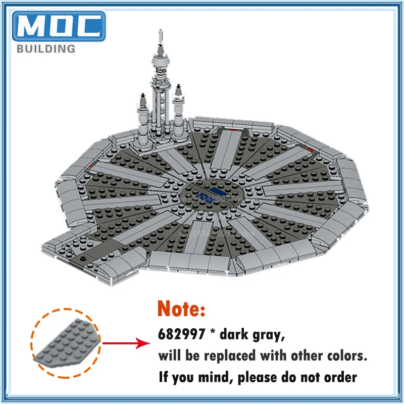 Movie Series Obi-Wans Starfighter Space Set MOC Building Block DIY Assembly Technology Bricks Model Puzzle Collection Toys Gifts