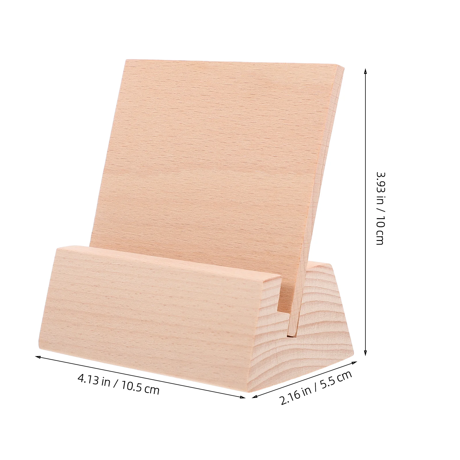 Desk Calendar Base Cards Game Accessory Stand Displaying Holders Solitaire Business Retail Rustic Wood Place Made