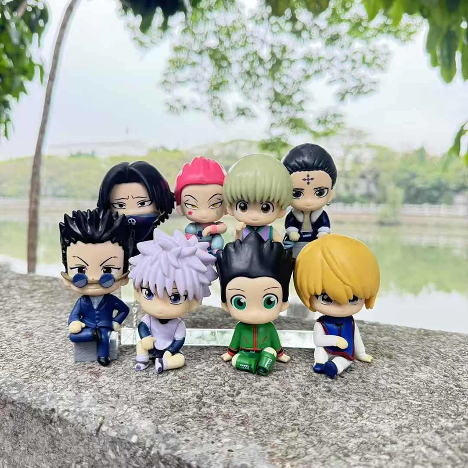 Q Version Anime Figur Hunter×Hunter Phantom Troupe Hisoka Action Figur Nudel Stopper Zimmer Dekor Nudel Stopper PVC Modell Spielzeug