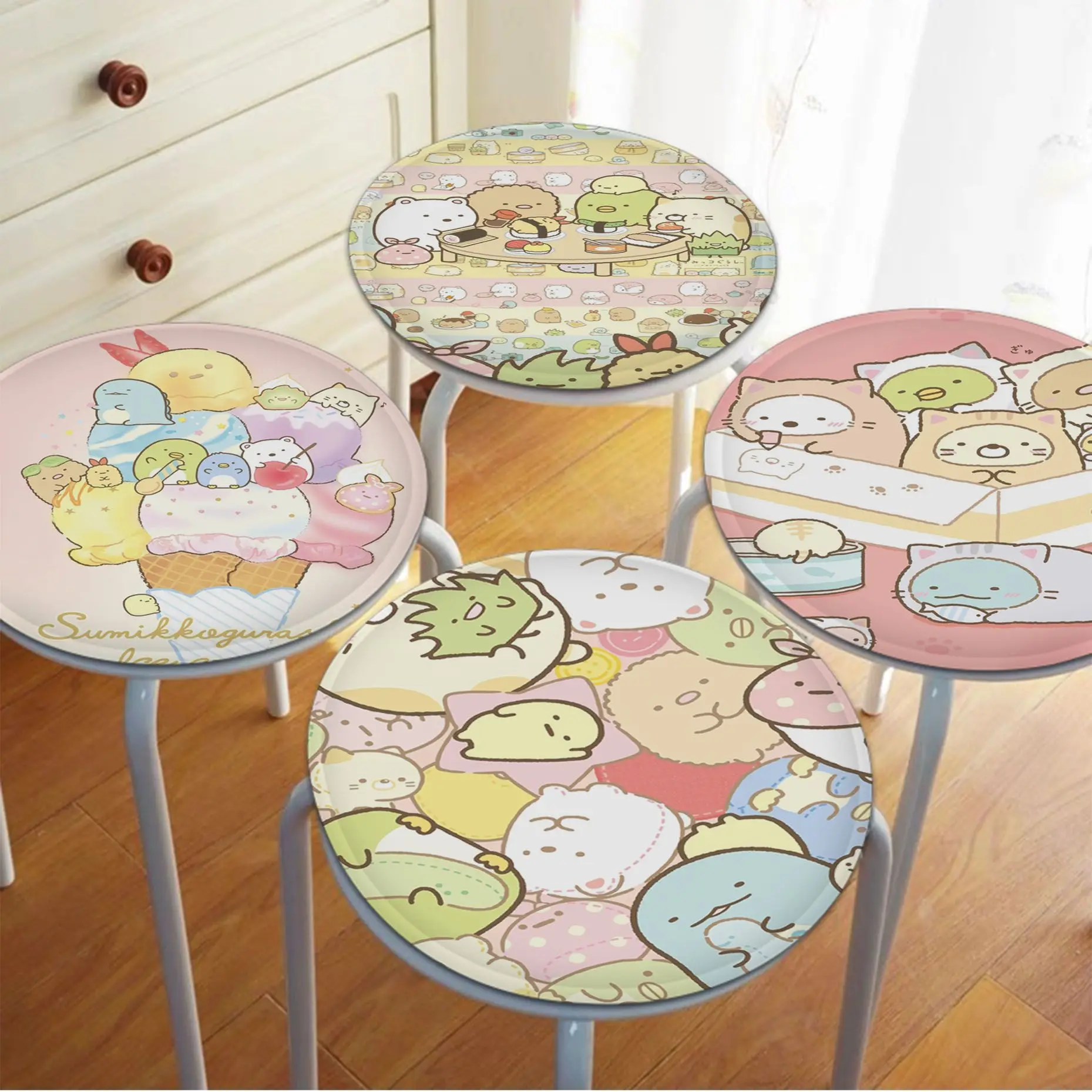 

Kawaii Sumikko Gurashi Simplicity Multi-Color Sofa Mat Dining Room Table Chair Cushions Unisex Fashion Anti-slip Cushions Home