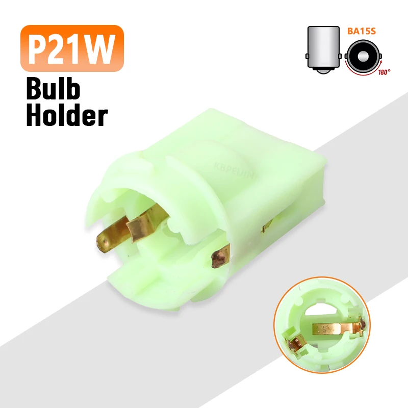

For BMW 5 Series E61 E34 Brake Light P21W Bulb Holder Car Lamp Socket Accessories 1PC