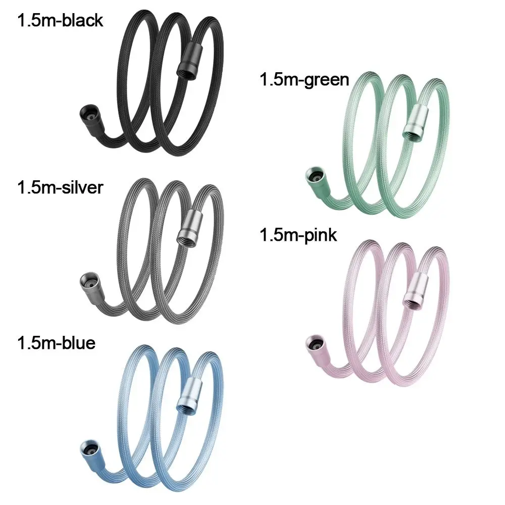 1.5/2 メートルハンドヘルドシャワーホース抗巻き GI/2 シャワーチューブユニバーサルインターフェース柔軟なバスシャワーナイロンパイプ