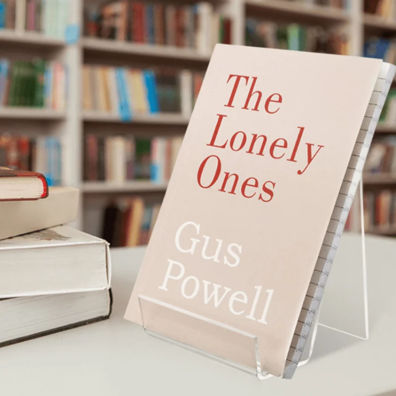 

Clear Acrylic PVC Book Stand, Transparent Display Rack for Library, Mall, and Bookshelf - Durable and Sturdy 1pc Bookstand