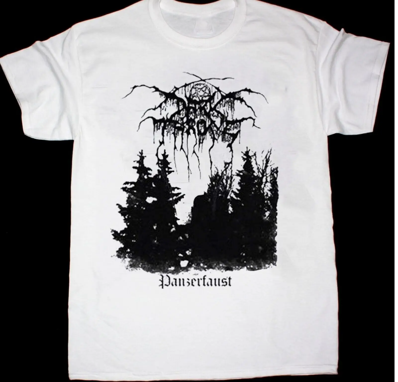 Rare Darkthrone Band Cotton Short Sleeve Basic White All Size T-Shirt