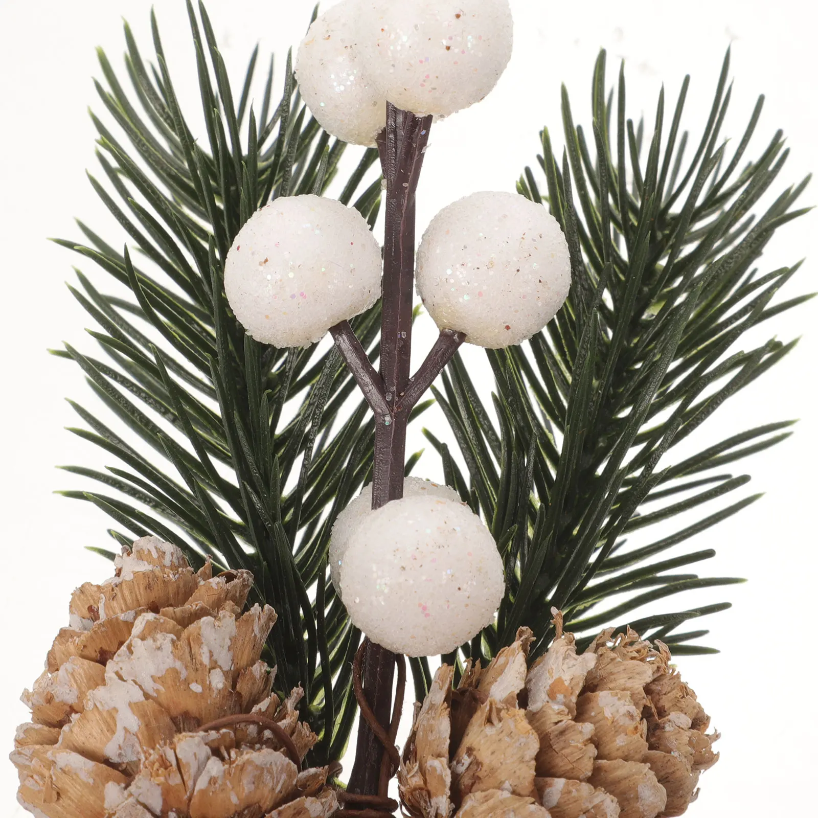 

10 Pcs Artificial Berry Branch Christmas Decor Red Berry Twig Stem Holiday Craft Floral Picks Pine Cone Branch DIY