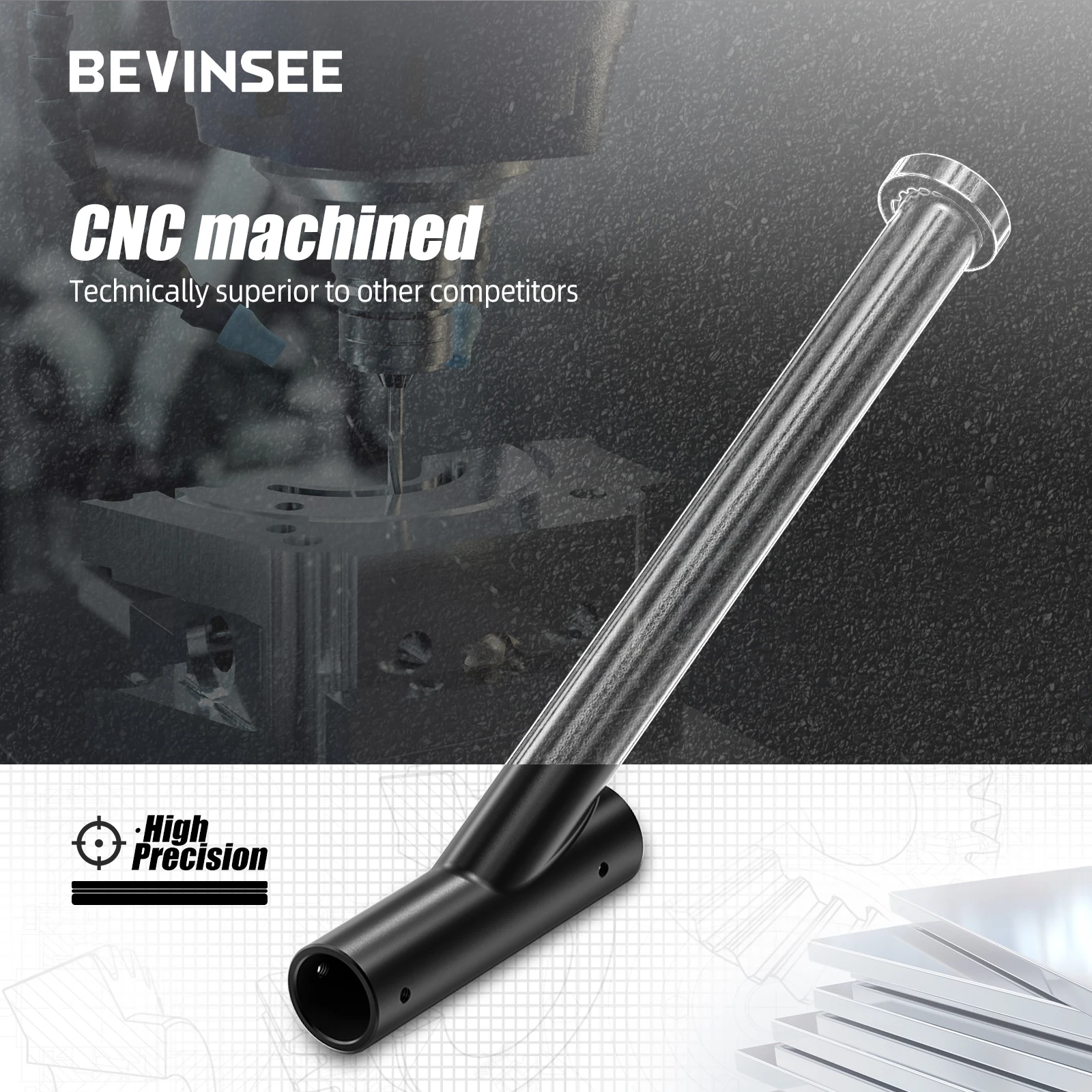 BEVINSEE Drift Fixed Handbrake Extension Kit For BMW E46 1999-2006 For BMW E36 1992-1999 For BMW E30 1984–1992 - Image 5