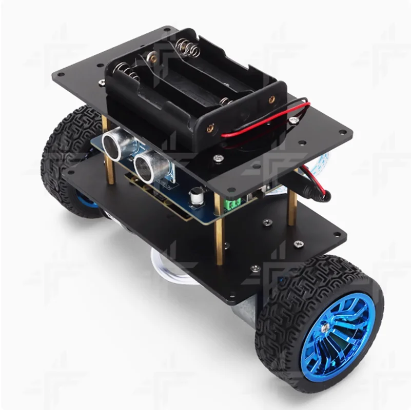 1PCS Ultrasonic obstacle avoidance follow-up education car kit balance car graphical programming kit